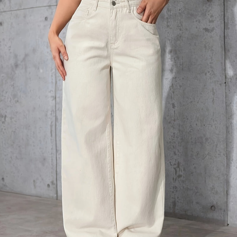 A Pair of Stylish Solid Color Women's Long Pants.