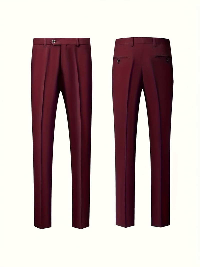 Men's 3pcs Suit Set, Blazer + Vest + Trousers, Groomsmen Business.