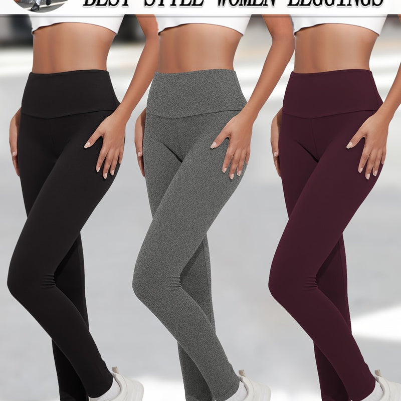 Set of 3 Ultra Comfortable Leggings for Women.