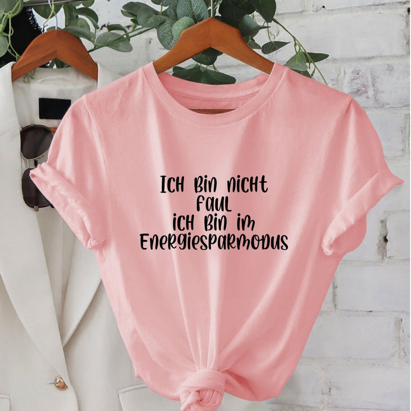 Women’s Short-Sleeve Round-Neck Pure T-Shirt.