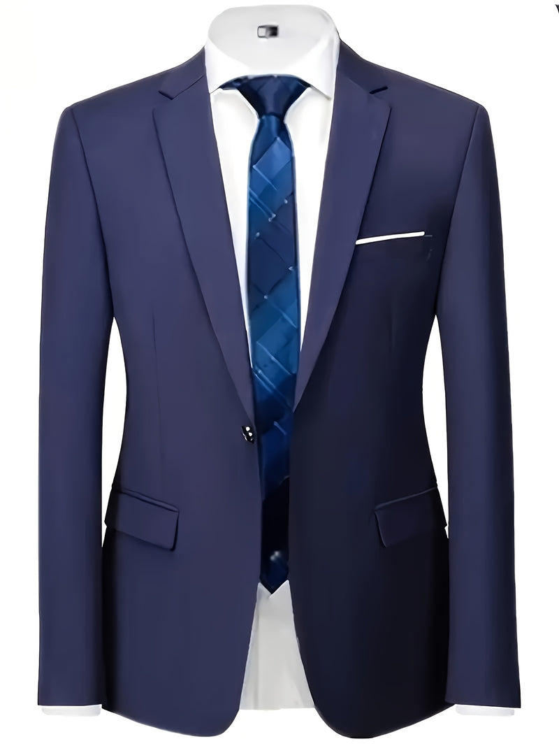 Men's Two-Piece Suit Set, Including Jacket and Trousers.