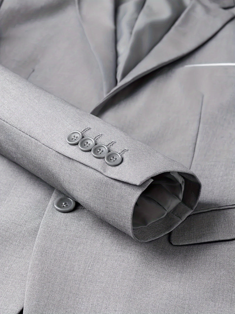 Men'S High-Quality New Two-Piece Suit, Trendy Business Casual Style.