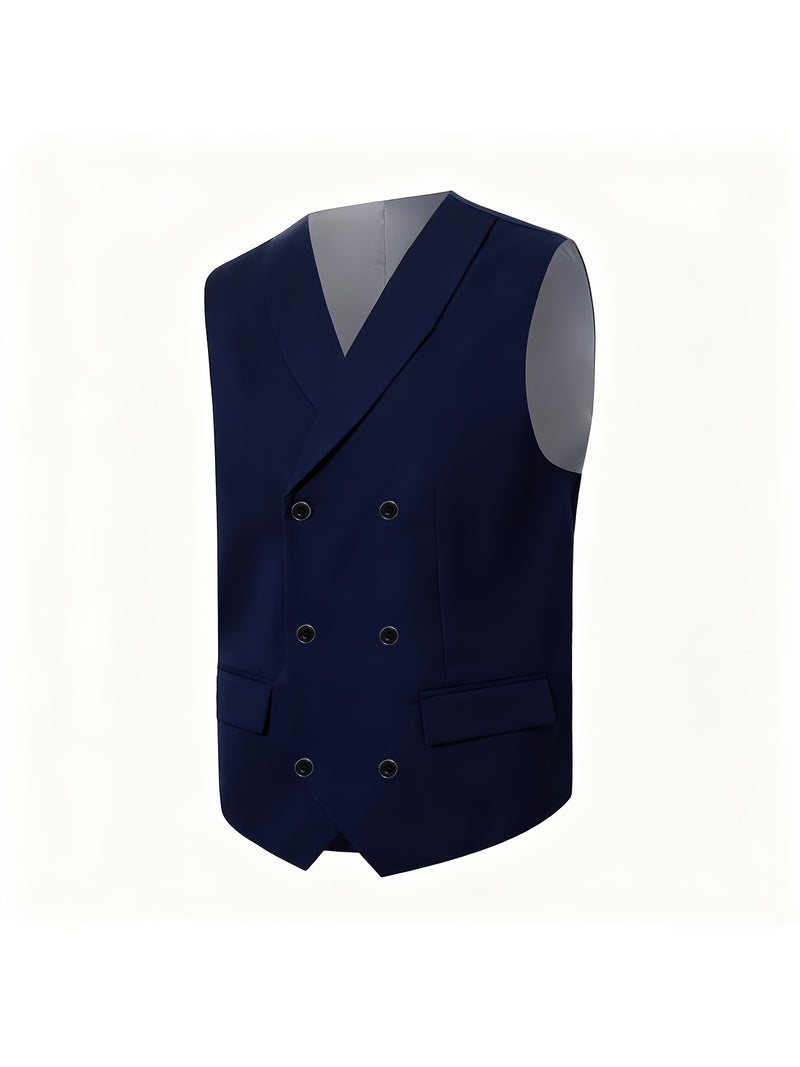 Men's 3pcs Suit Set: Jacket + Vest + Pants, Business Casual.