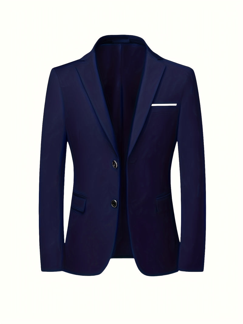Men's Premium Two-Piece Suit, Jacket + Pants, Ideal for Formal Wear.