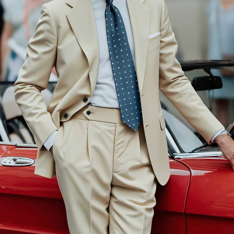 Men'S 2pcs Suit, Including a Blazer And Trousers, Stylish And High-Quality.