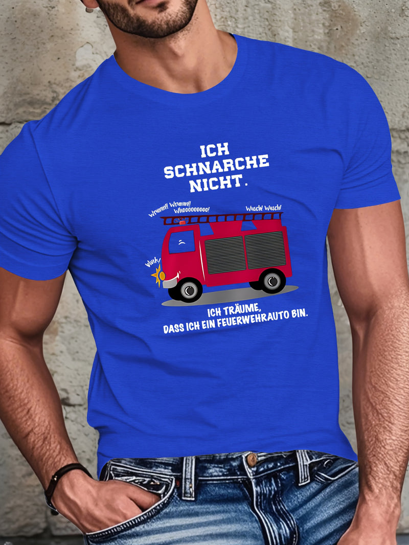 Men’s Humorous Short-Sleeved Summer T-Shirt.