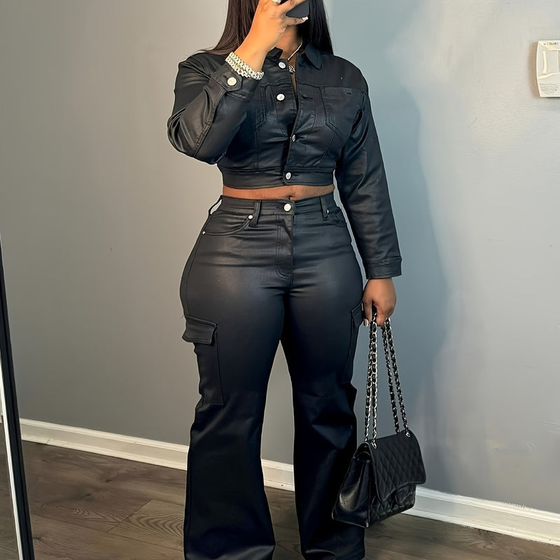 Women's Vintage Jacket and Pants Set.