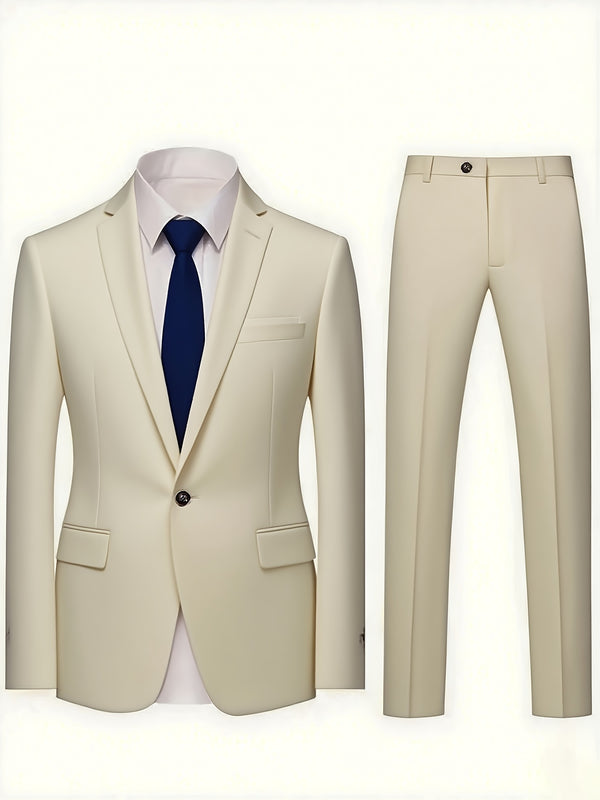 Men’s 2pcs Classic Suit Set.
