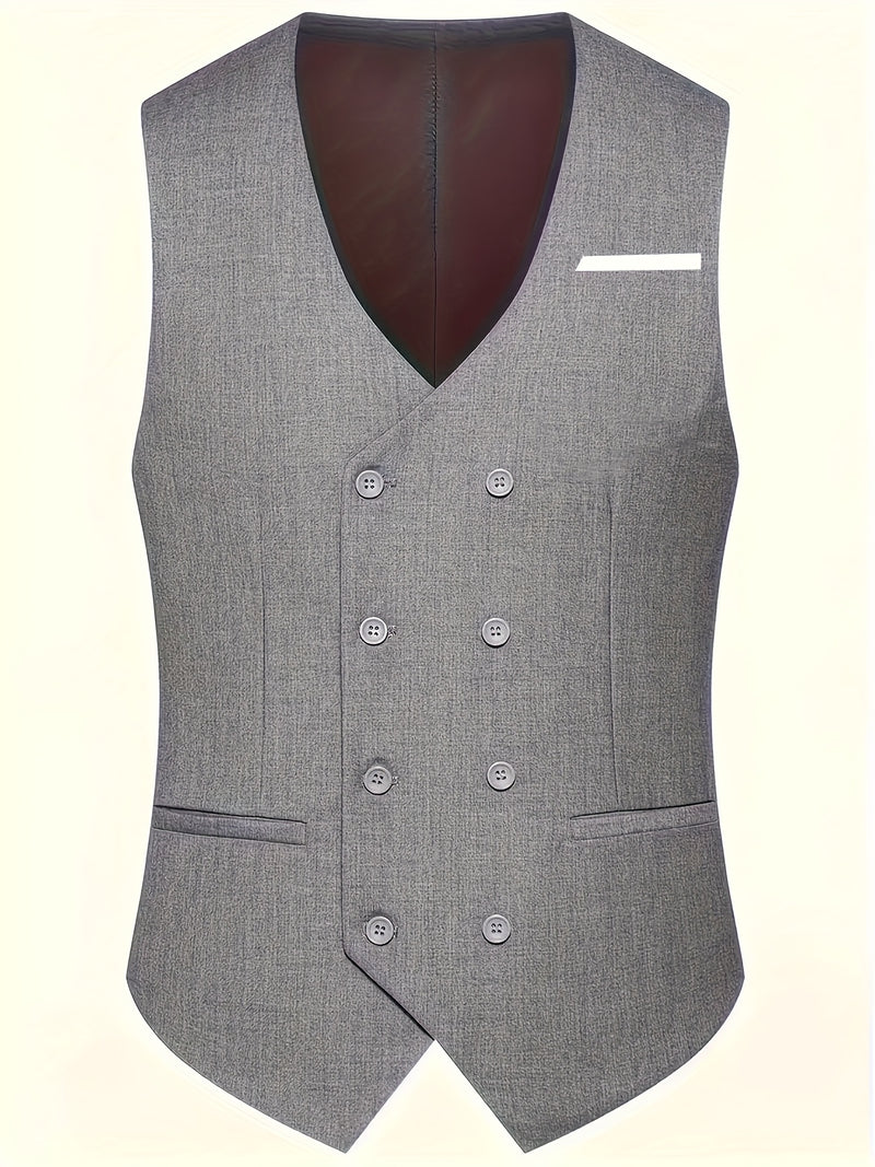 A Men's Three-Piece Suit Consisting of a Blazer, Vest, And Trousers.