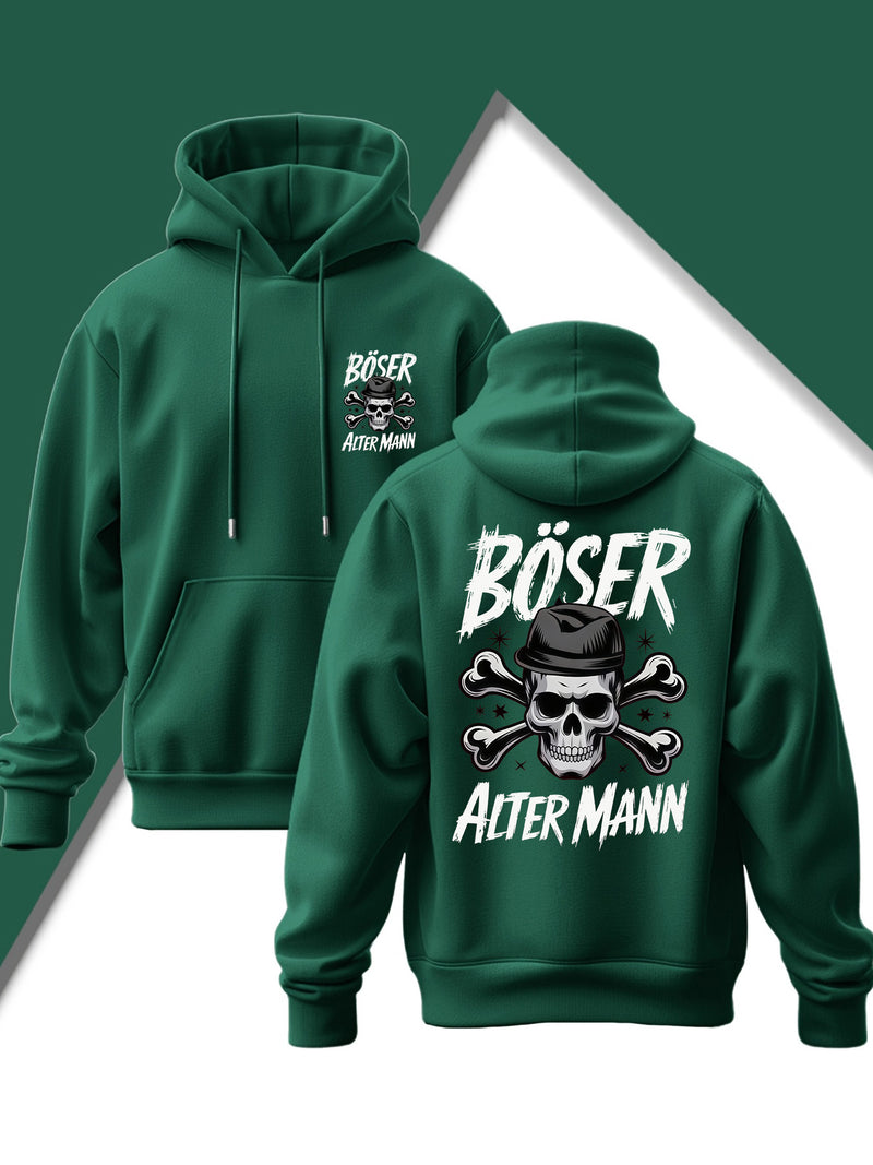 Men's Edgy Gothic Hooded Sweatshirt.