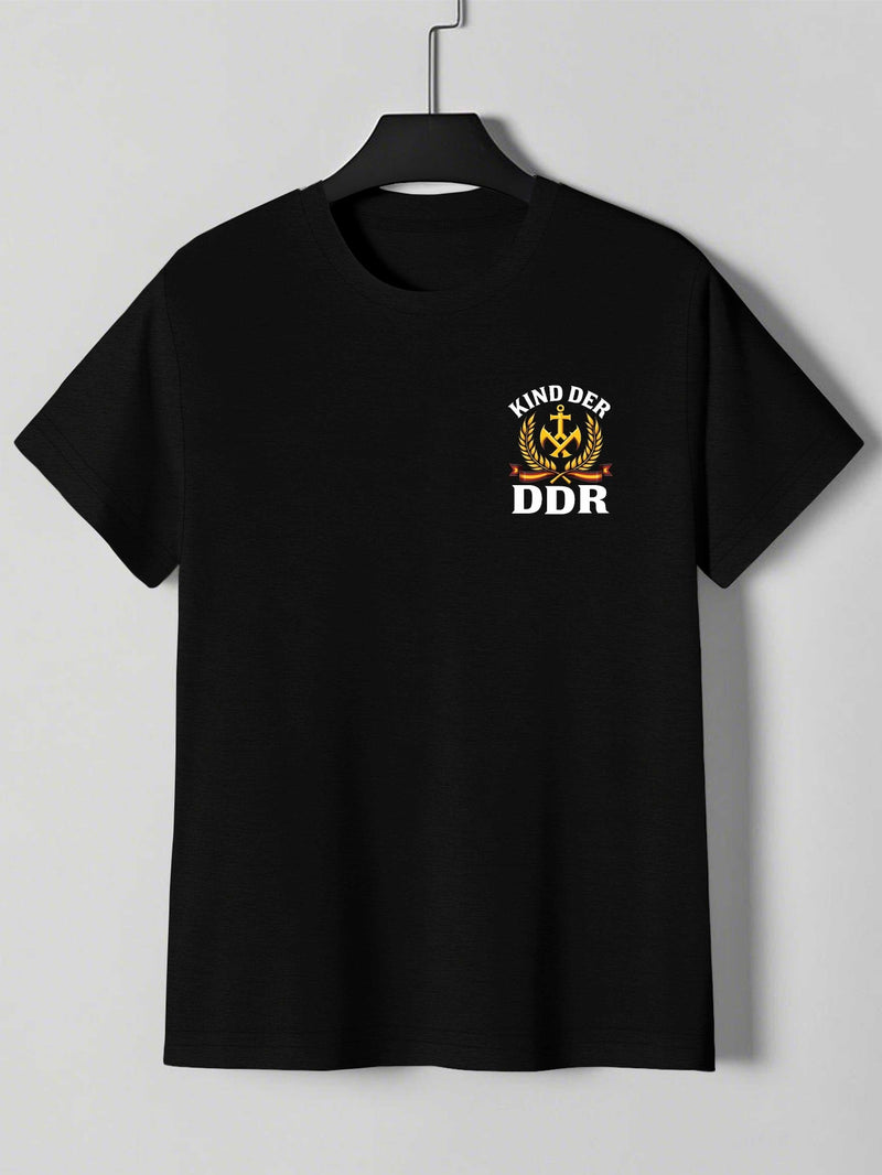 Men'S Casual Summer T-Shirt with Bold DDR