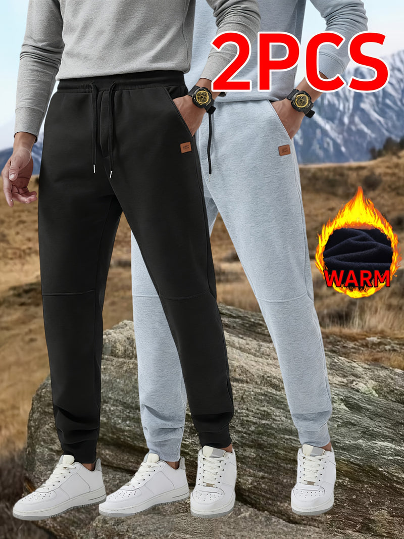2pcs Men's Autumn Winter Casual Pants.