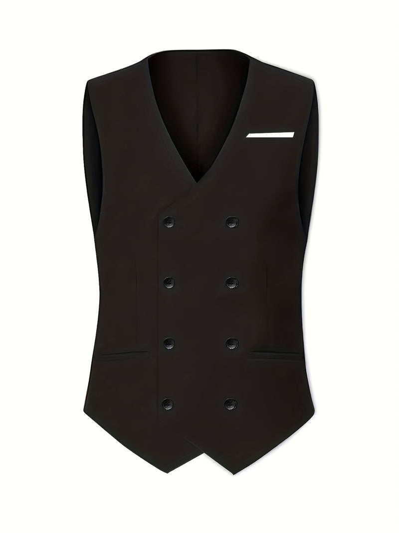 A Men's Three-Piece Suit Consisting of a Blazer, Vest, And Trousers.