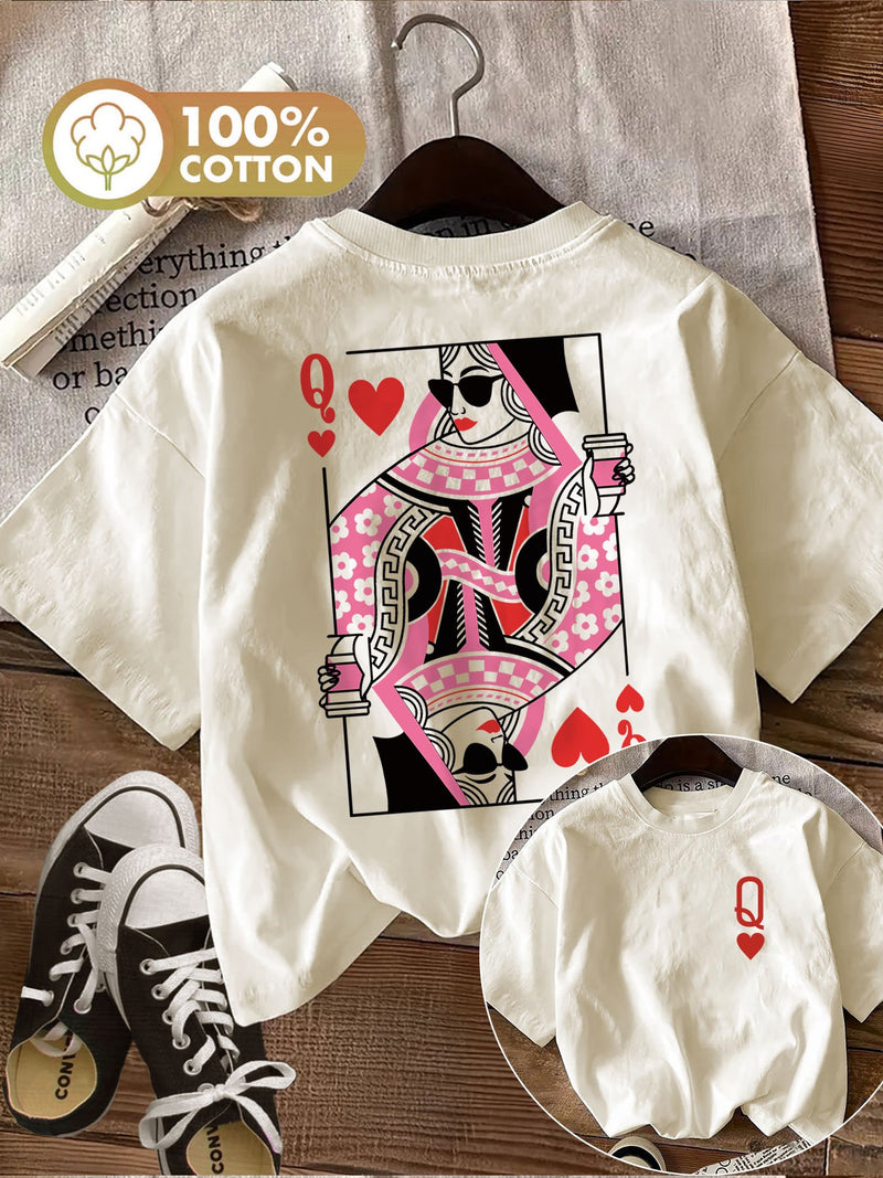 Women's Top with Double-Sided Print.