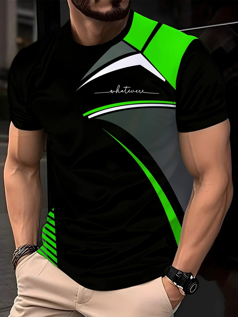 3pcs Men's Fashion Casual Crew Neck Short Sleeve T-Shirts.