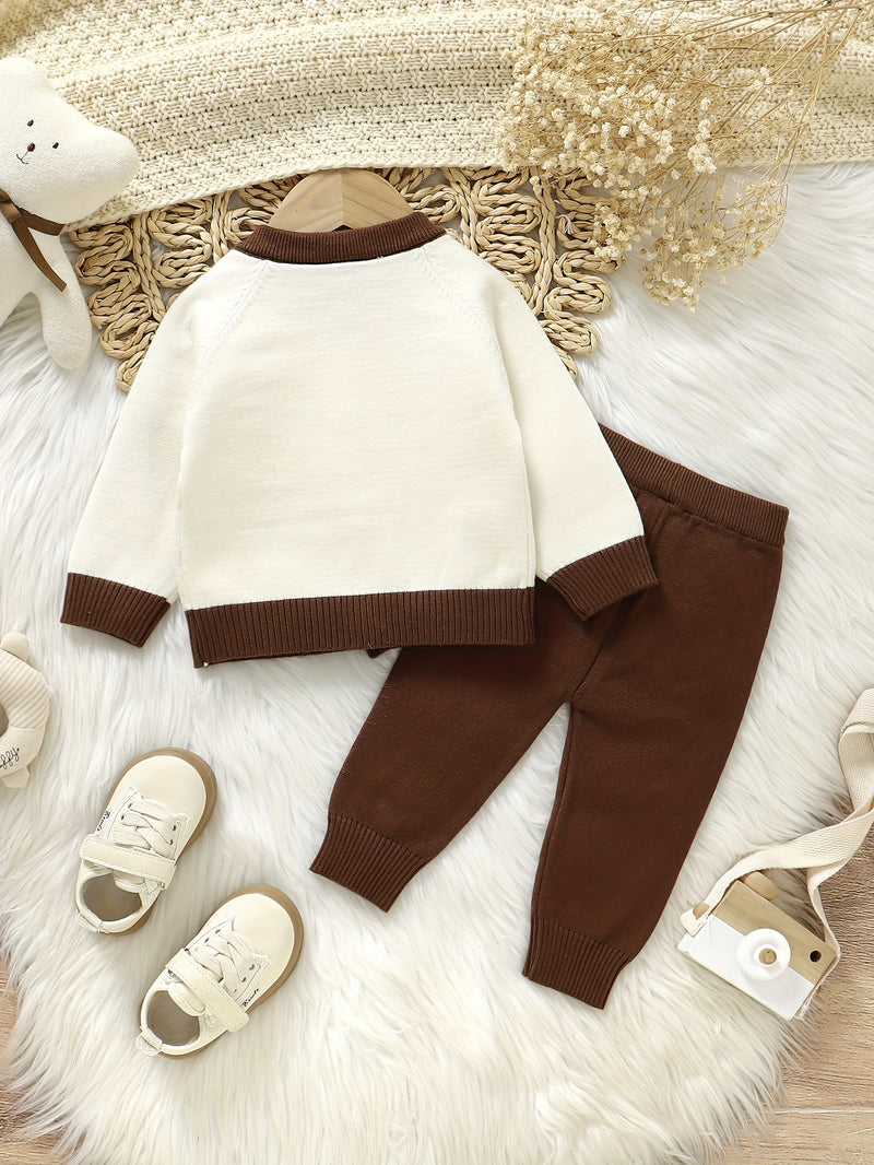 Boys' Stylish and Cute 2pcs Set with Puppy Pattern.