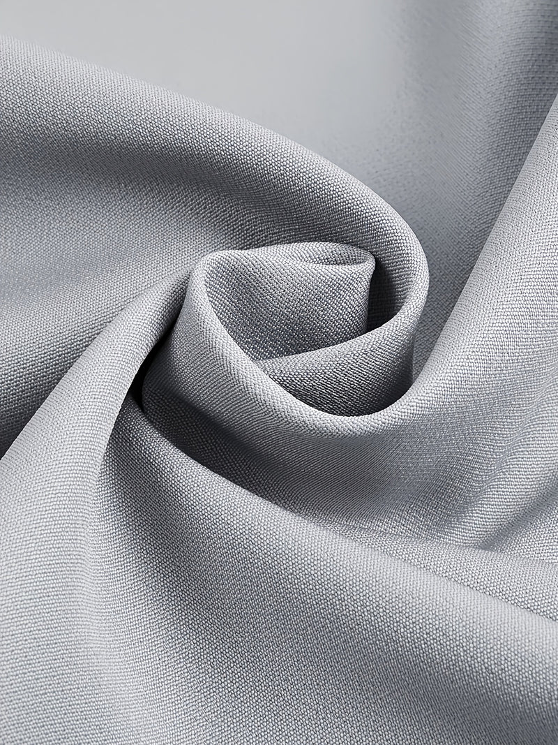 Men's Casual 2pcs Set, Round Neck, Short Sleeve, Zipper, Faux Pocket Design.