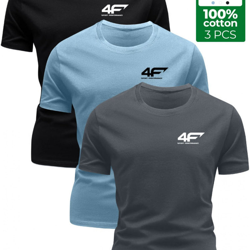 3pcs Men’s T-Shirts - Unique Print Tees.