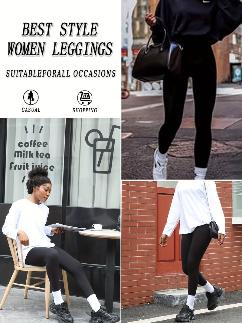 Set of 3 Ultra Comfortable Leggings for Women.