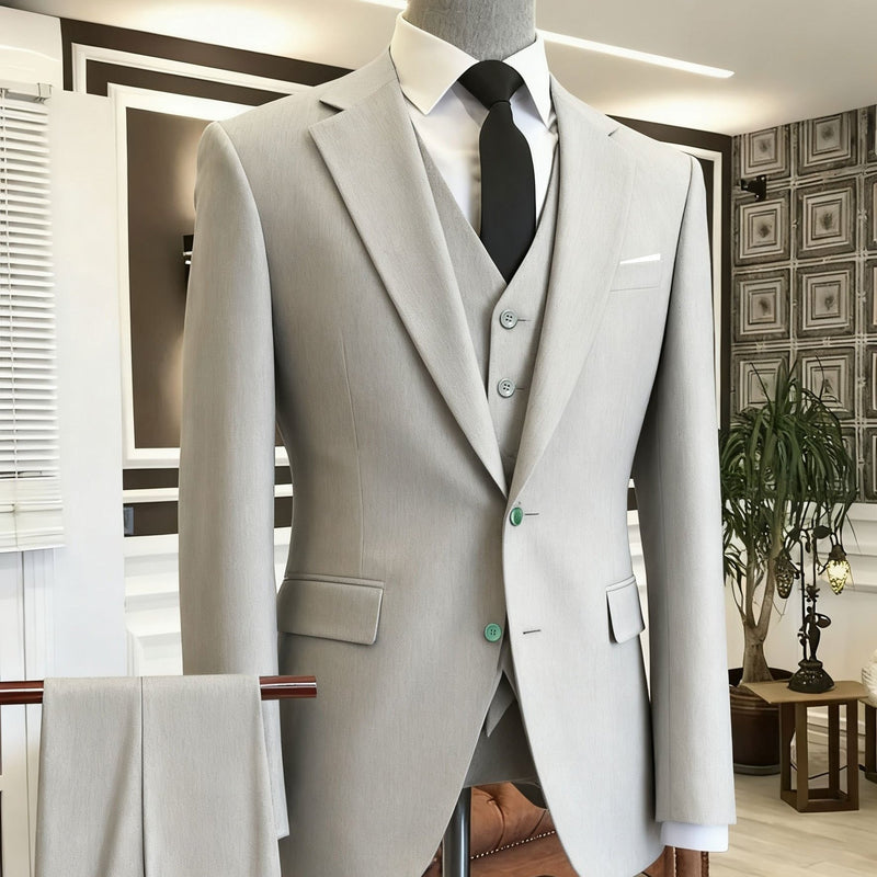 A Men's Three-Piece Suit Consisting of a Blazer.