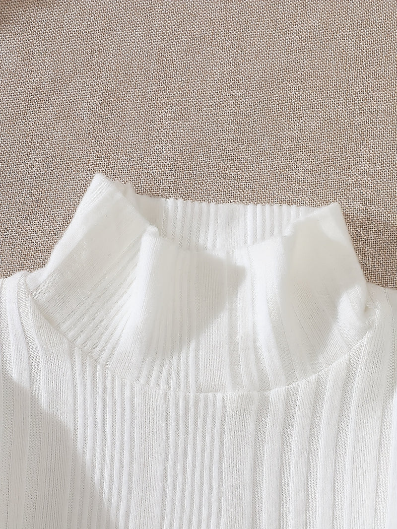 6pcs Kids Fleece Ribbed Long Sleeve Pants Set Fashion Casual Elastic.