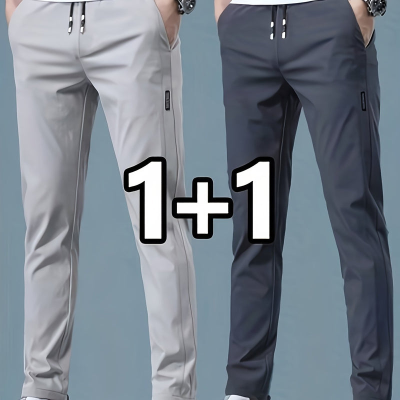 2-pcs Men's Quick-Dry Breathable Jogger Pants.