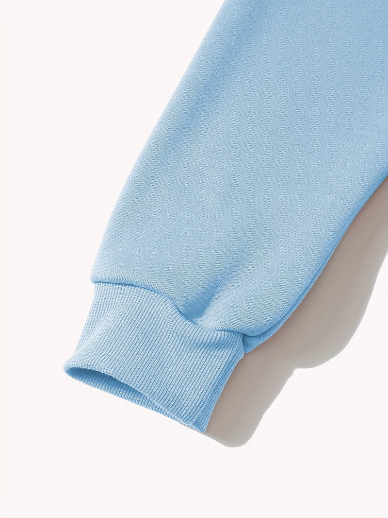 Women's casual hoodie for swear. Fall/winter style with long sleeves.