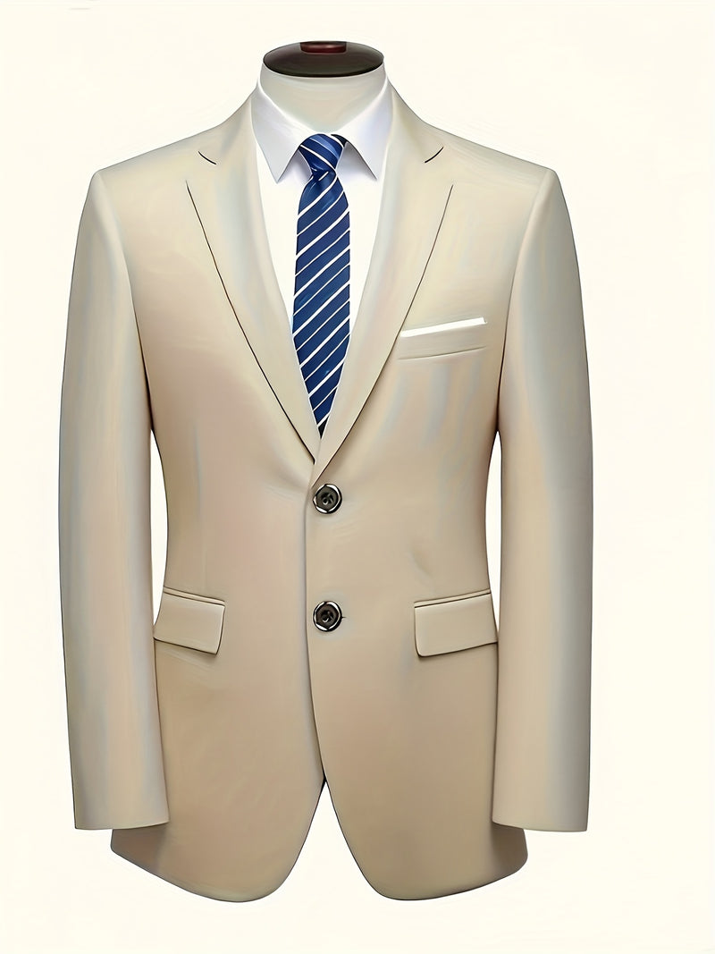 Men's 2pcs Wedding Suit Set Slim Fit Business Suit Jacket,Classic Pants.