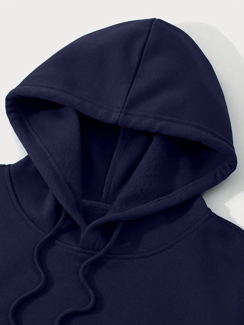 Men's Fleece-Lined Hooded Sweatshirt.