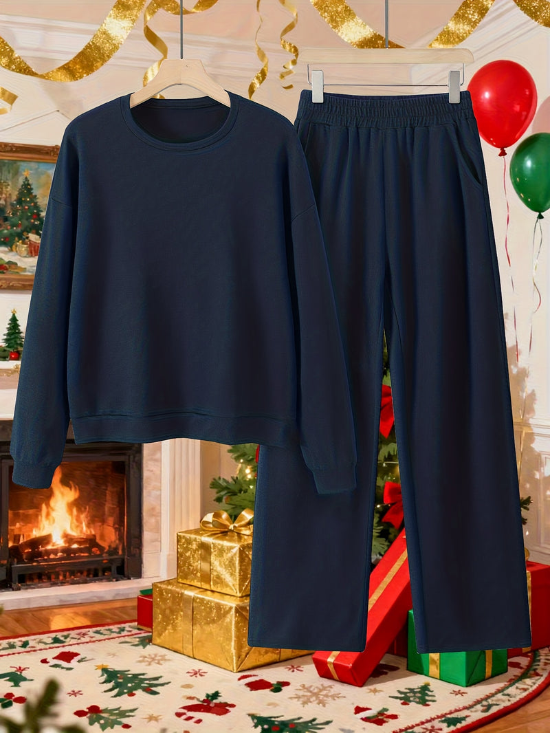 Autumn/Winter New Women's Fabric Two-Piece Set.