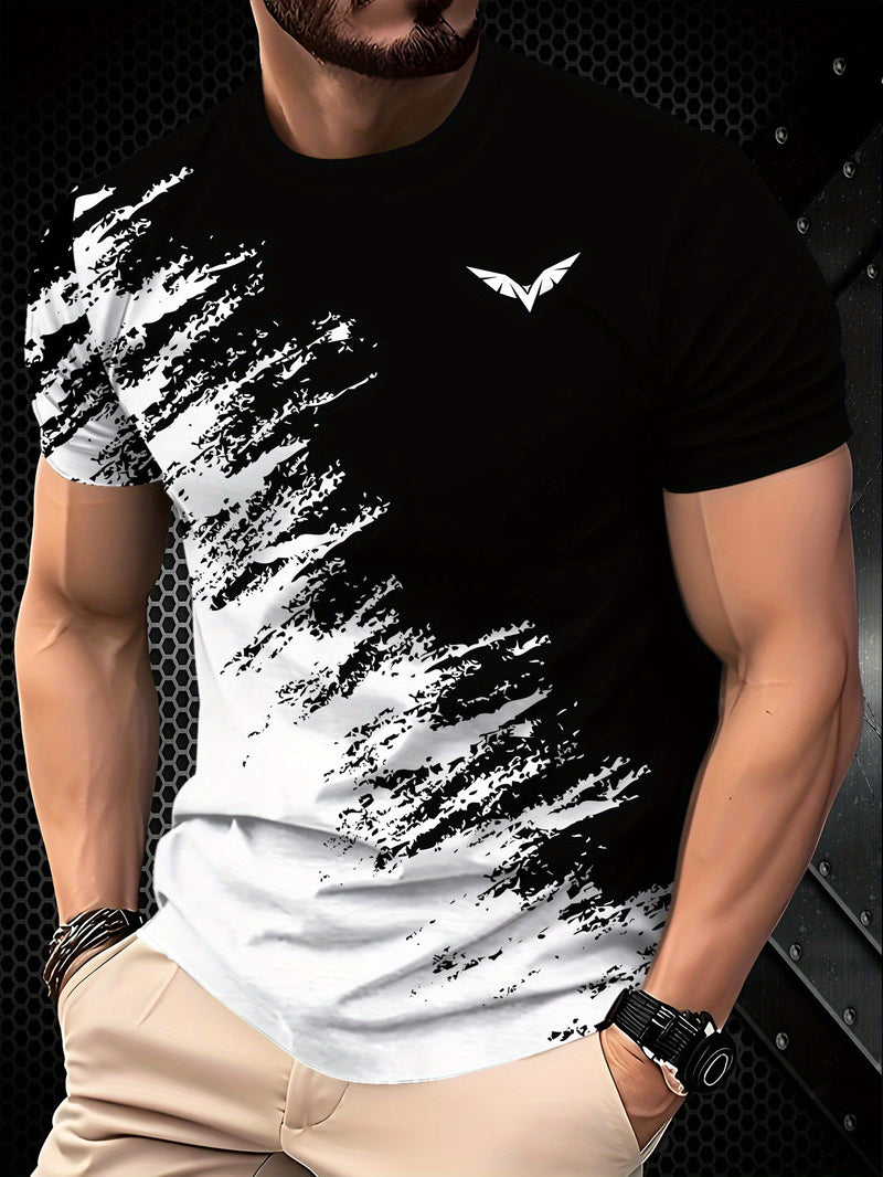 3pcs Men's Casual Graphic T-Shirts.