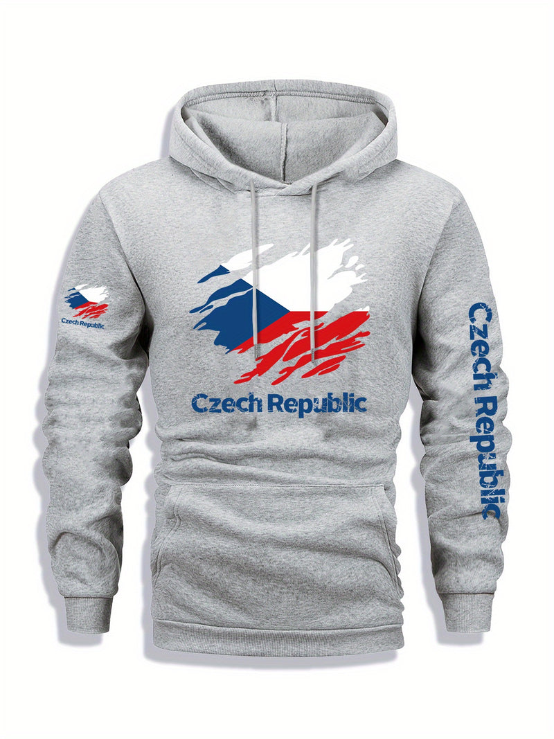 Men's Fleece-Lined Hooded Sweatshirt.