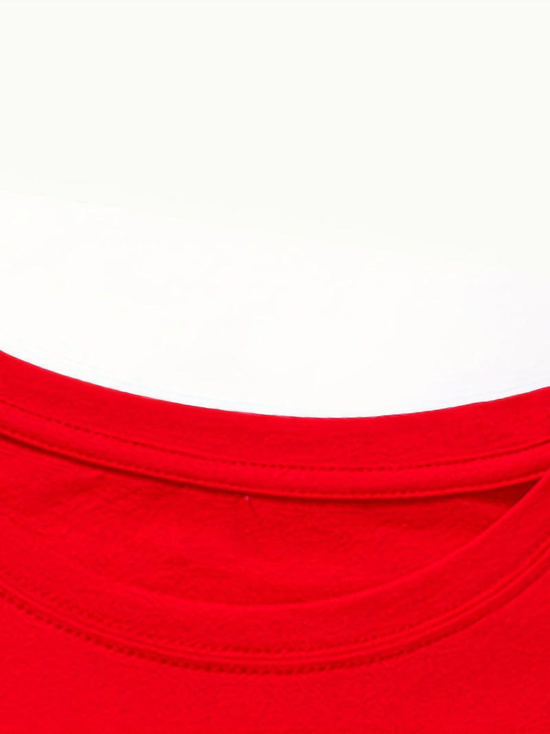 Women's Crew Neck T-Shirt Short-Sleeved.