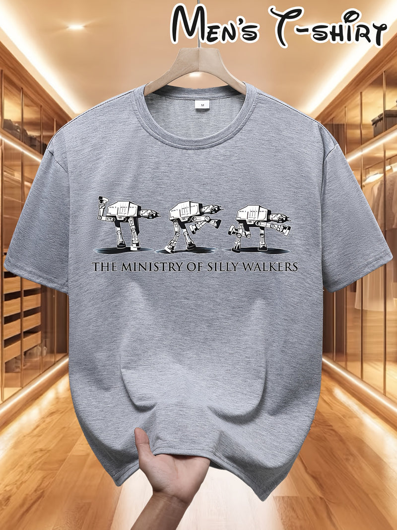 Star Wars AT-AT Walking Machine Fun Printed T-shirt for Men.