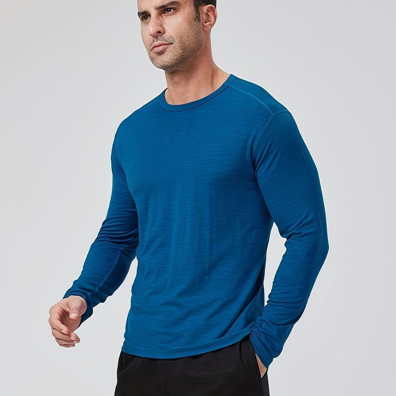 Men's Outdoor Quick-Dry Base Layer for Running, Made of Velvet Velvet.