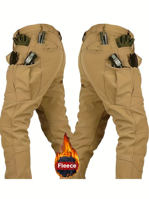 Autumn and Winter Men's  Fleece-Lined Two-Piece Set.