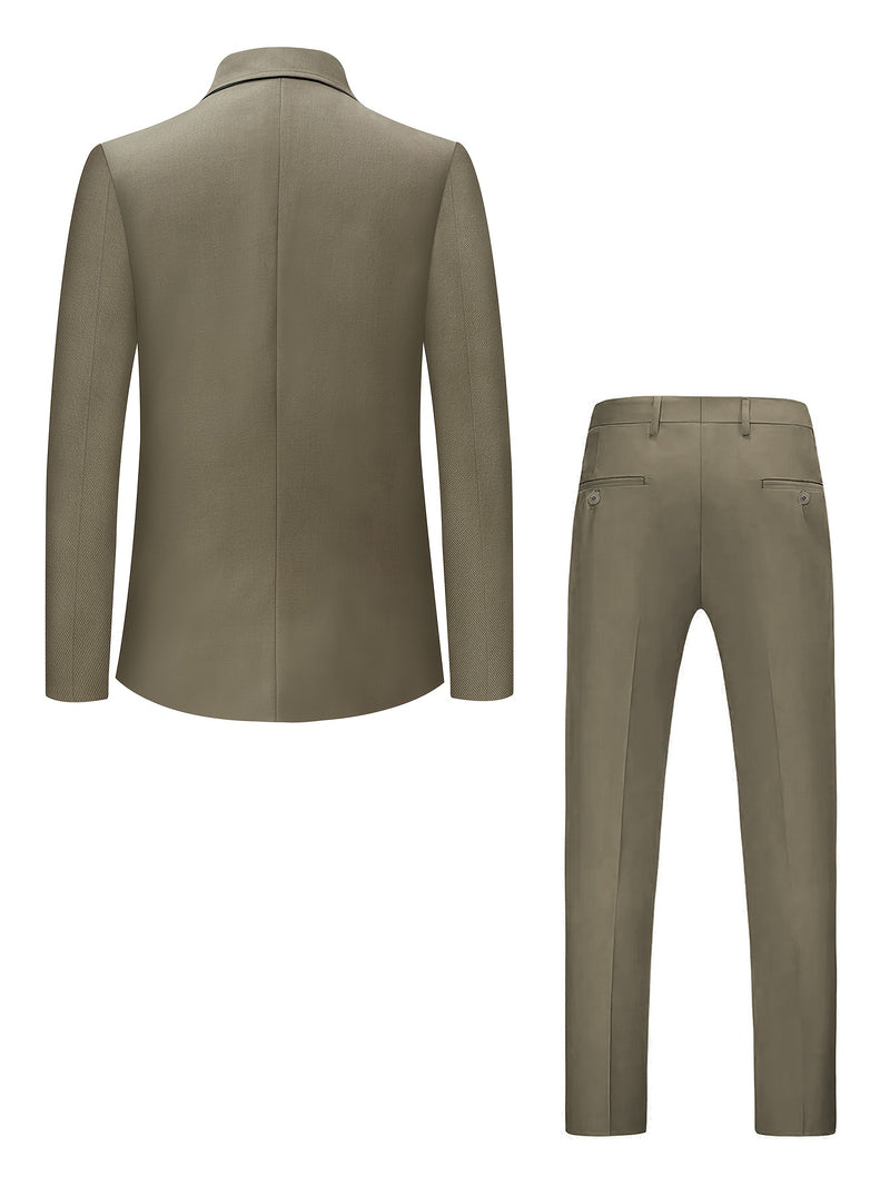 Men'S Formal Suit Set for Stylish Occasions, Jacket And Trousers.