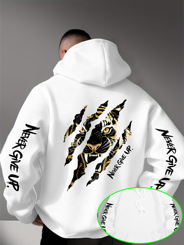 Men's Casual Personality Hooded Sweatshirt.