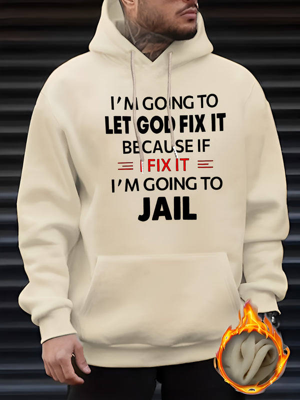 Men's Casual Polyester Hoodie.