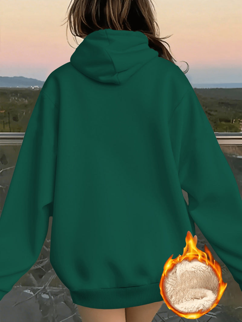 Women's Hooded Pocket Sweatshirt.