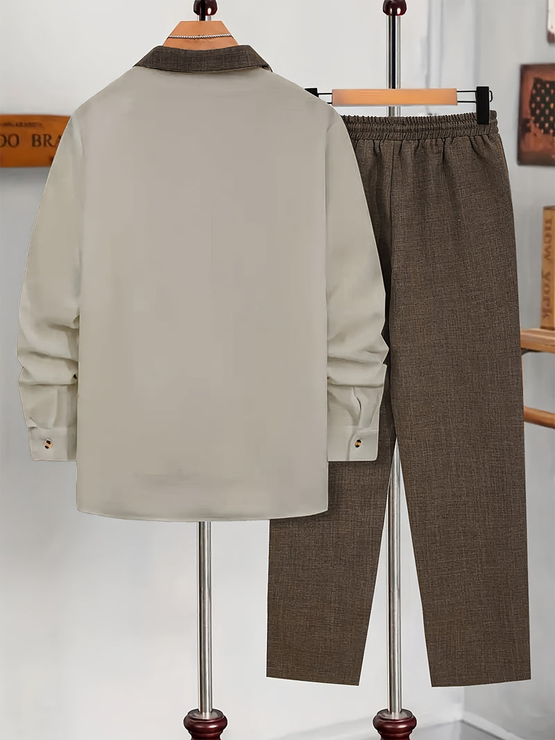 Men's Spring/Autumn Two-Piece Set.