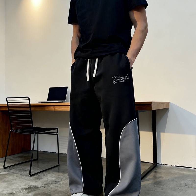 Men's & Women's Y2K Streetwear Oversized Straight-Leg Jeans-Style.