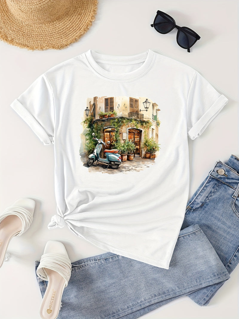 Women’s Casual Short Sleeve T-Shirt.