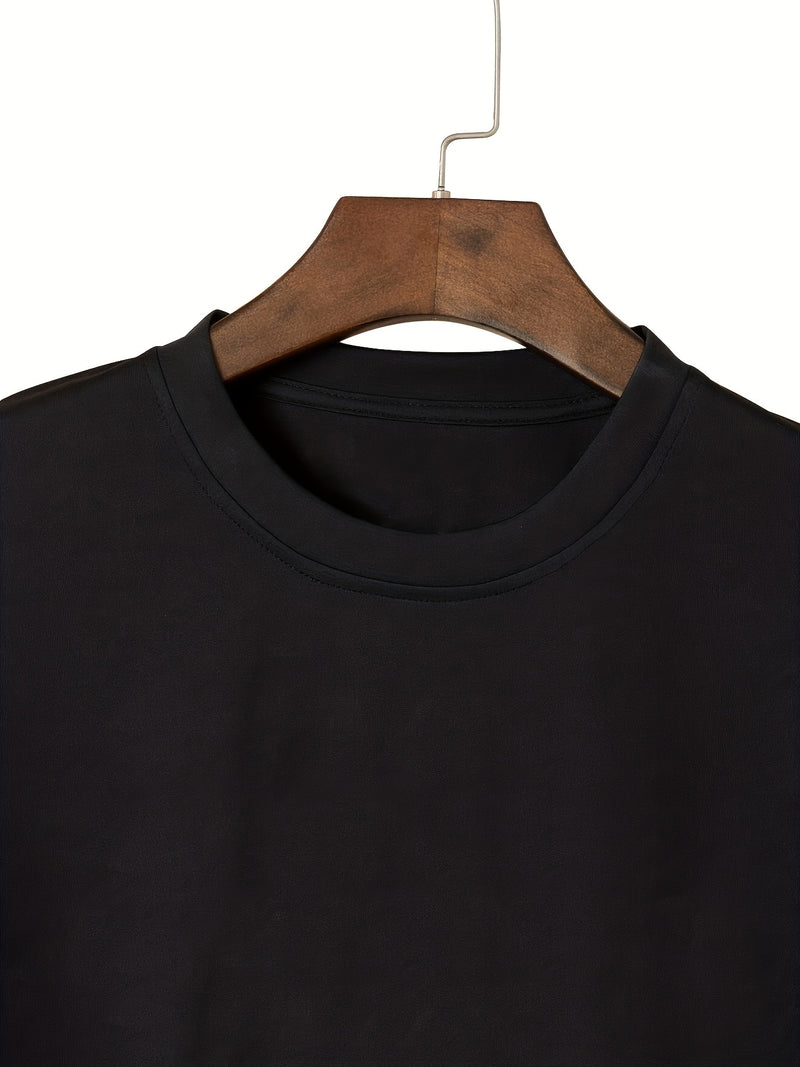 Men's Short-sleeved T-shirt Simple English.