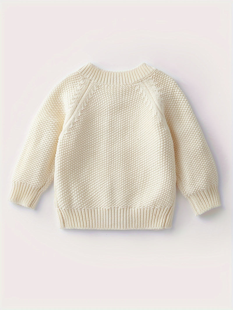 Boys And Girls Toddler Knitted Cardigan Sweater.