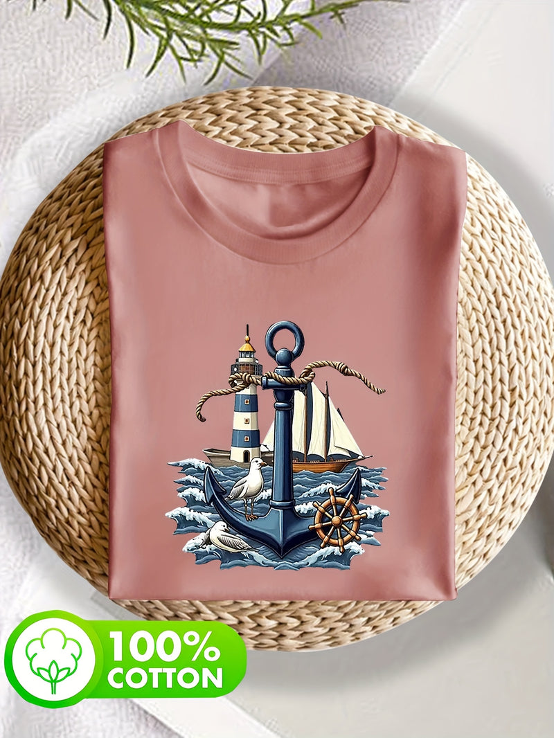 Women’s Short-Sleeve Round Neck T-Shirt.