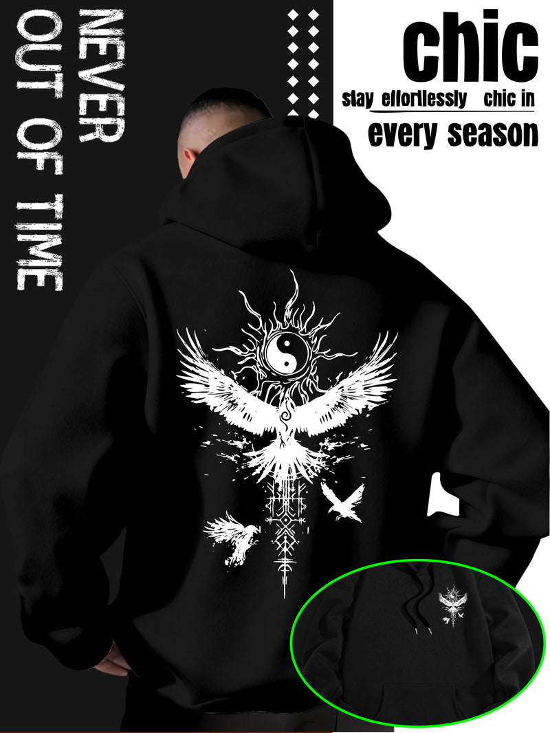 Men's Hooded Sweatshirt.