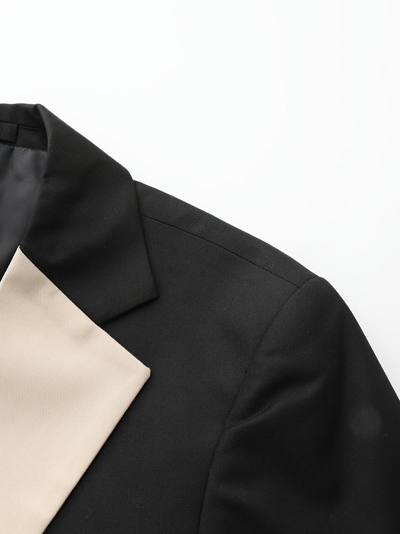 Men's Three-Piece Suit Set, Business Formal Wear.