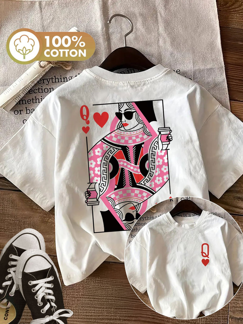 Women's Top with Double-Sided Print.