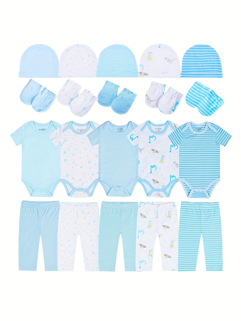 20pcs Newborn Clothes Set, 5pcs Romper.